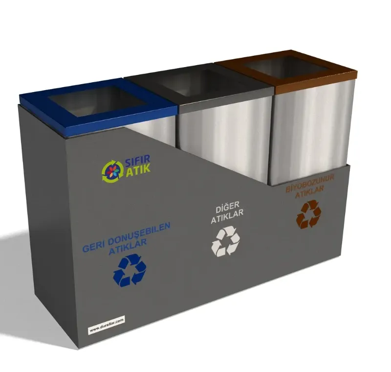 3 lü Sıfır Atık Kovaları -GDK-3032
