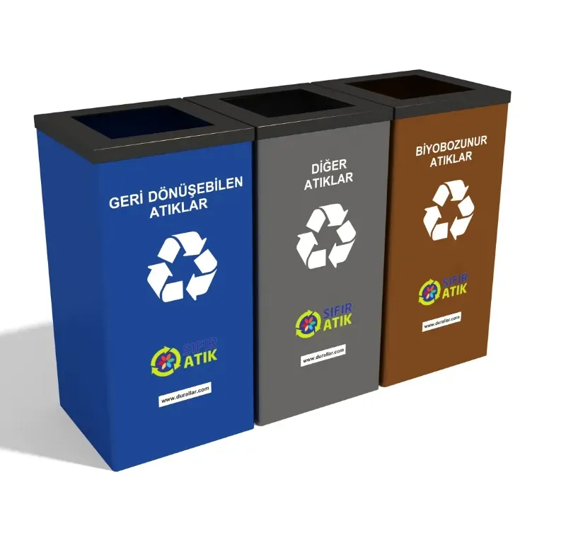 3 lü Sıfır Atık Kovası -GDK-3030