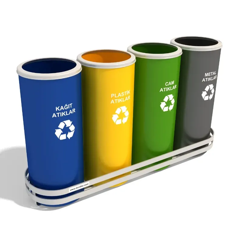 4 Lü Sıfır Atık Kutuları -GDK-4014