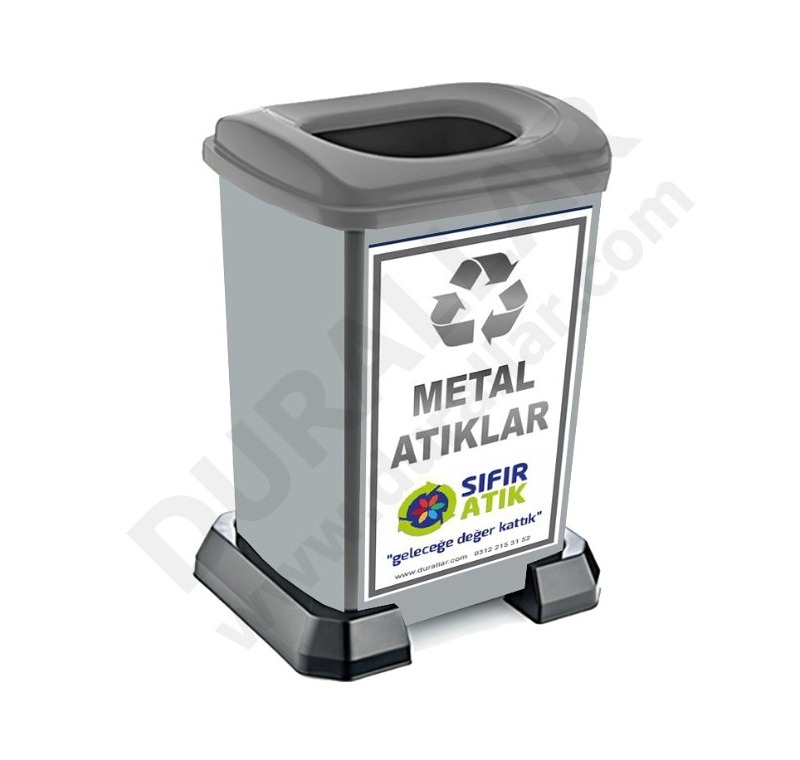 50 litre Metal Atık Kutusu -GDK-504