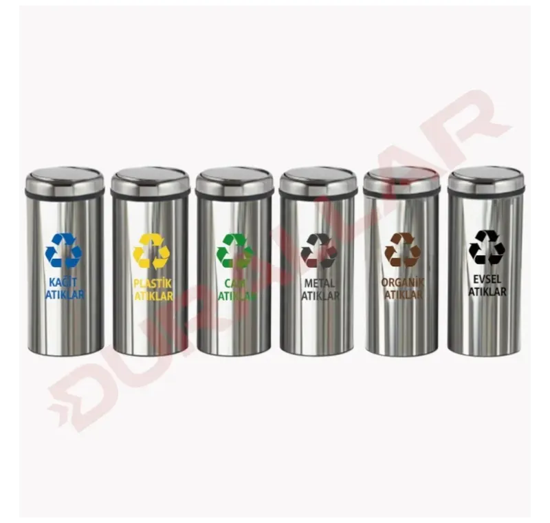6 lı Döner Kapaklı Geri Dönüşüm Kutusu -GDK-6012