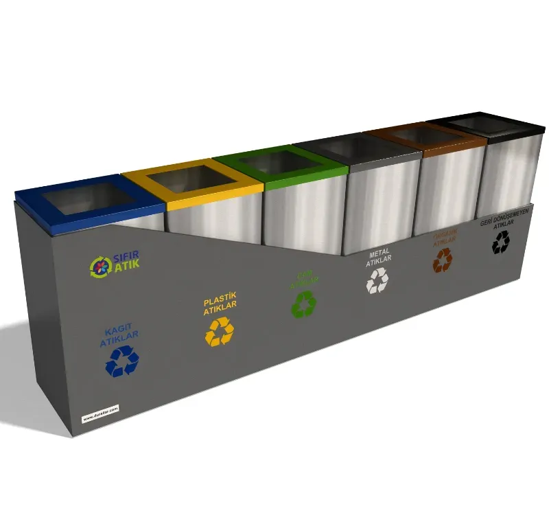 6 lı Geri Dönüşüm Kumbarası -GDK-6032