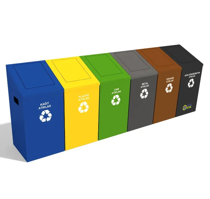 6 lı Sıfır Atık Çöp Kovası -GDK-6036-A