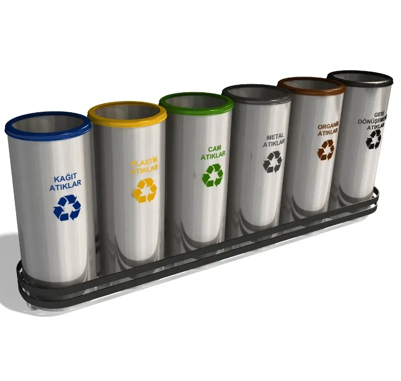 6 lı Sıfır Atık Kovası -GDK-6016