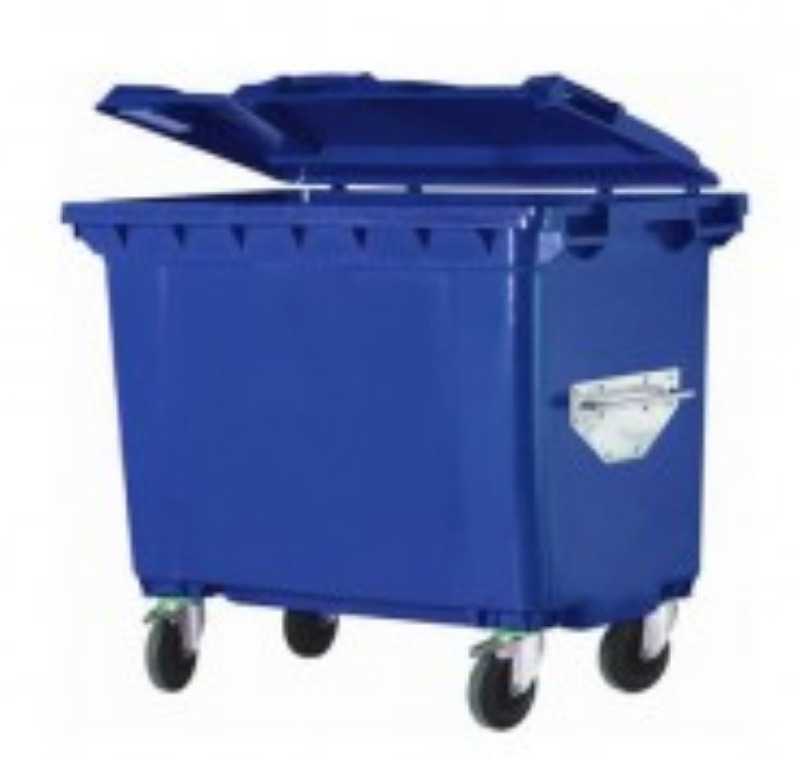 770 lt Mavi Plastik Çöp Konteyneri -