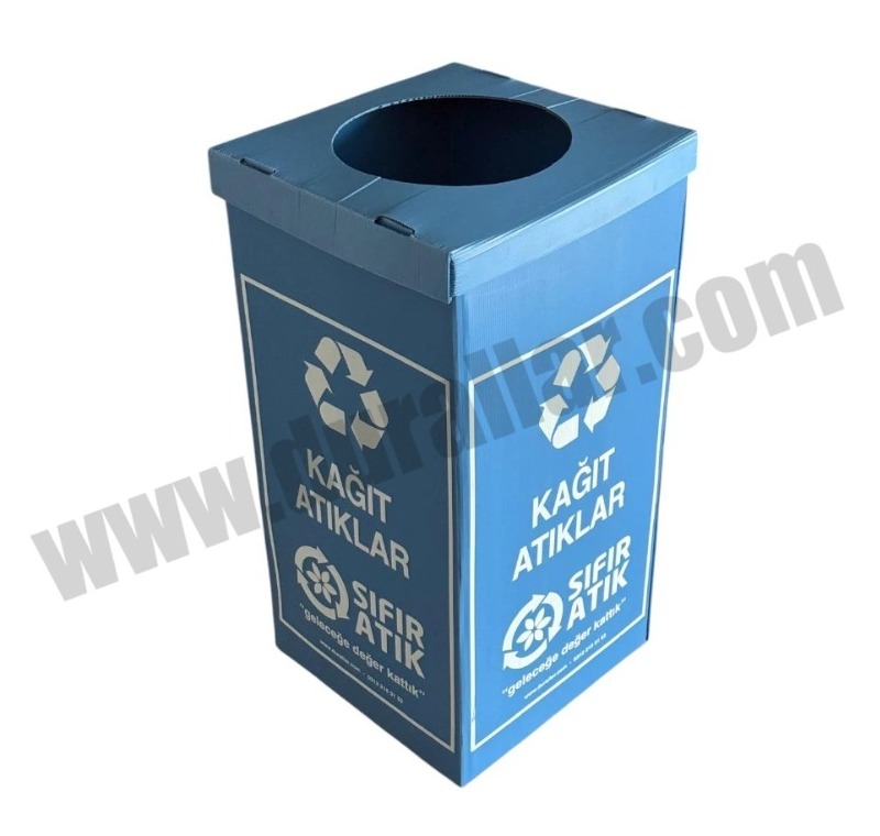 Kağıt Atık Kutusu -Plastik Koli