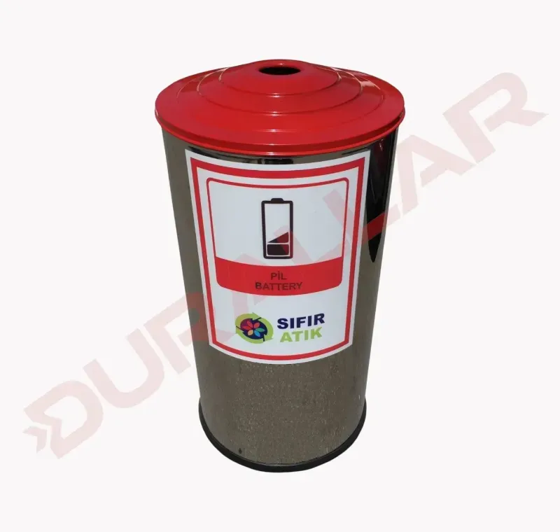 Paslanmaz Atik Pil Kutusu -APK-475