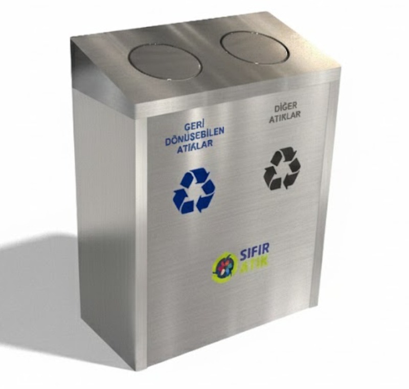Paslanmaz Çelik Sıfır Atık Kutusu -GDK-2098