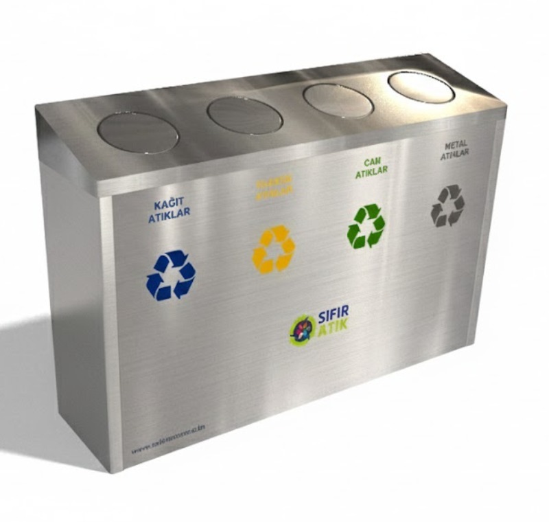 Paslanmaz Sıfır Atık Kutusu -GDK-4098